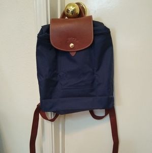 NEW authentic Longchamp le pliage small nylon backpack